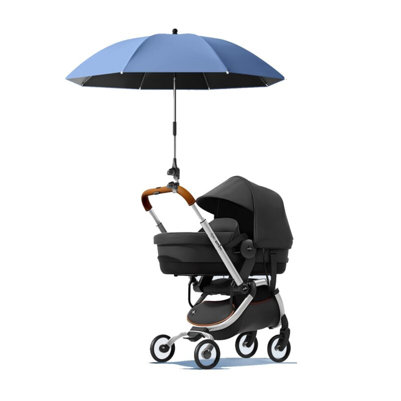 Chair Umbrella with Clamp Portable Clip on Umbrella for Beach Chairs Outdoor Patio Stroller Wheelchairs Golf Carts